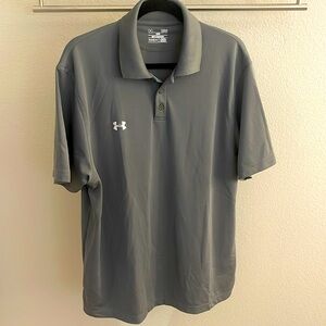UnderArmour Gray heat gear polo shirt